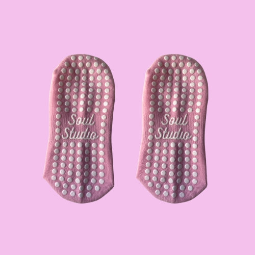 Strawberries & Cream Pilates Sock