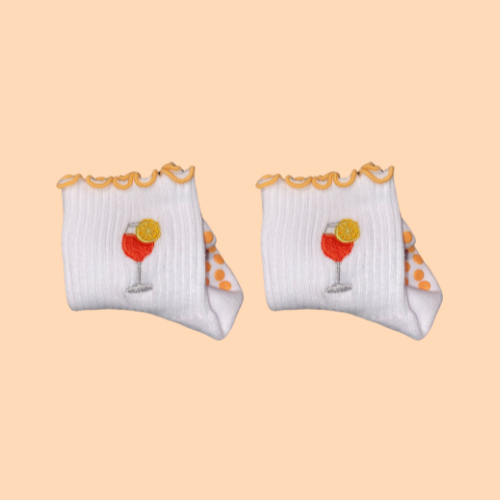 *LIMITED EDITION : Aperol & Splitz Pilates Socks