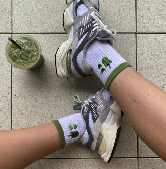 *LIMITED EDITION : Matcha Latte Pilates Socks